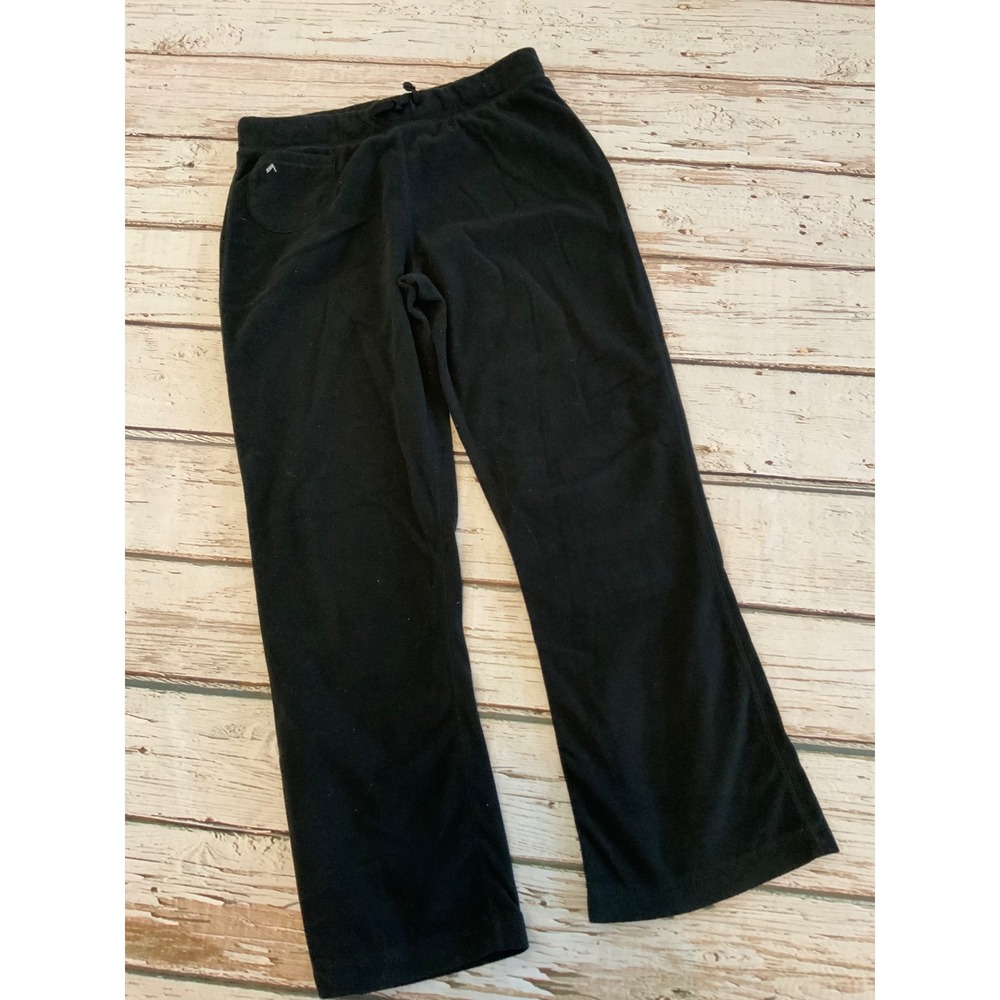 Alpine Design Womens Small Black Fleece Pants Straight Leg Drawstring 945F6W14